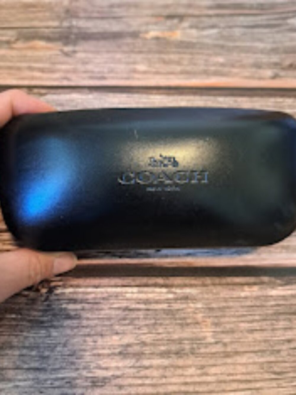 Coach‎ hard case sunglasses case *case only* Black- well used-
